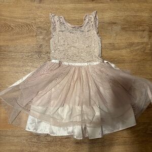 Cat & Jack Pink Sequin Dress Girls Size 7/8 Sparkle Party Dress